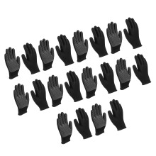 Comfort Fit Protective Gloves Breathable Easy-10 pairs black