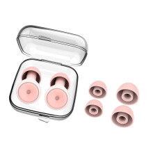 High Performances Earplugs Silicone Soft for Noise-Pink