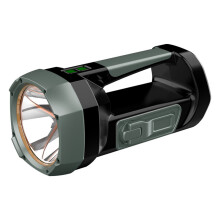 Portable Solar Hand Crank USB Rechargeable Flashlight-Silver