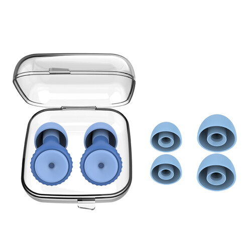 Advanced Silicone Earplugs Offering Noise Cancelling-blue