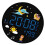 Small LED Wall Clock Featuring Temperature Display 20cm-Blue 1