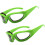 Lunettes de protection à oignon, 2 pièces, faciles à-vert 1