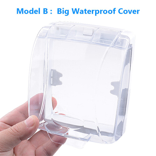 Weather Resistant Clear Plastic Guard Wireless Doorbells-2pcs 1