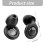 Silicone Earplugs 32dB Sound Blocking For Work Concerts-Black 4