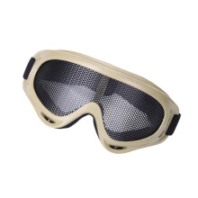 Plastic Metal Ventilated Protective Glasses for-mud color