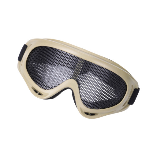 Plastic Metal Ventilated Protective Glasses for-mud color