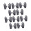 Protective Fingerless Gloves For Antislip-Gray 10 pairs 1