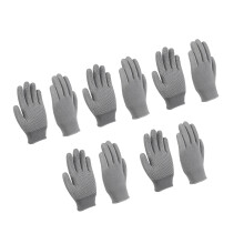 Breathable Safety Gloves Providing Cool Dry Hands-Gray 5 pairs
