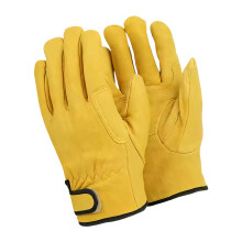 Pair All Leather Work Gloves Heat Protect Gloves Strong Flexible