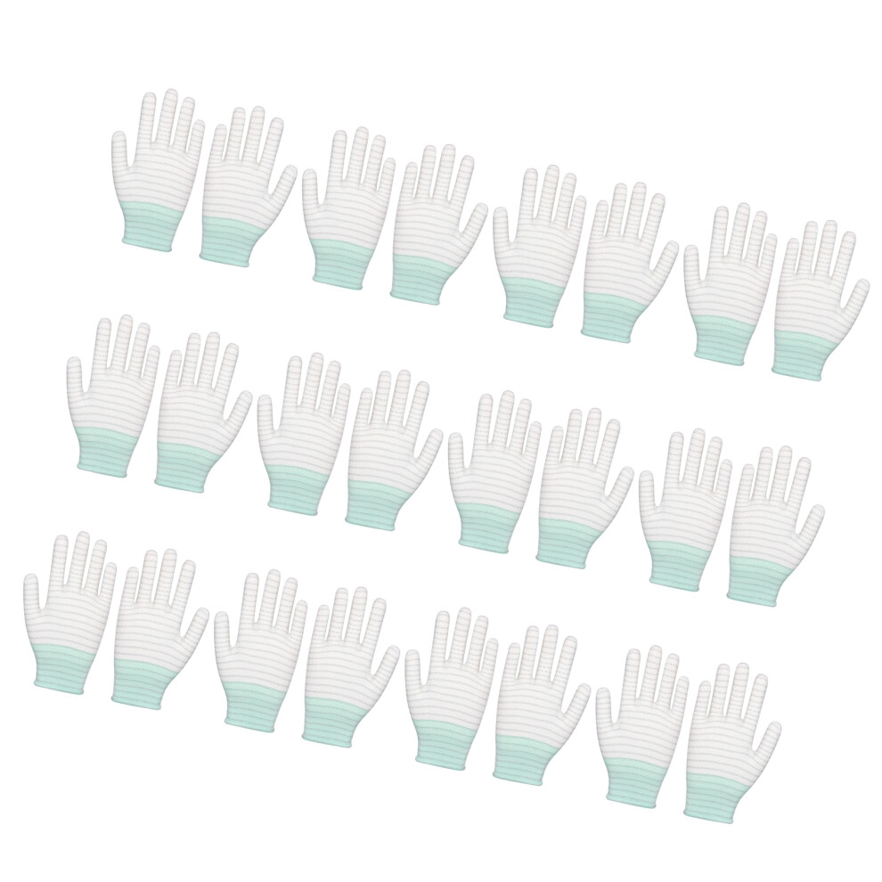 12 Pair Pvc Coated Gloves With Antistatic Carbon Fiber Esd 7709000636464