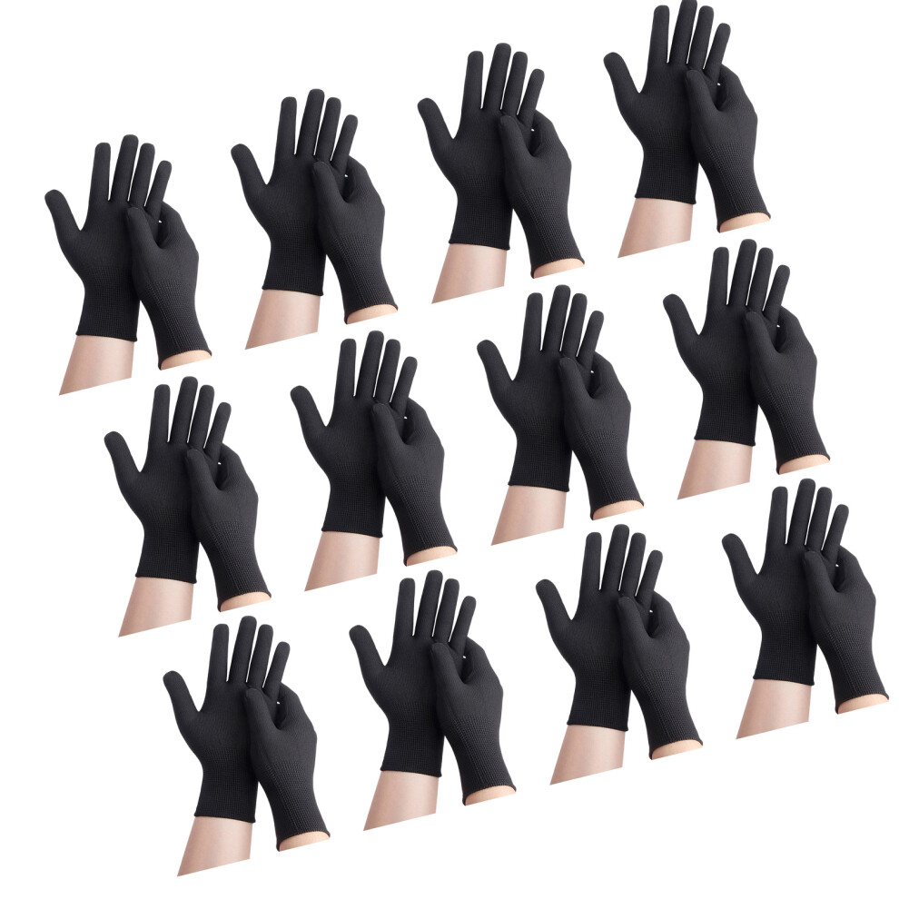 Pack Of 12 Flexible Breathable Ergonomic Nylon Safety-Black 7709000636495