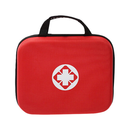 Large Capacity First Aid Storage Bag With Waterproof Anti-L Red