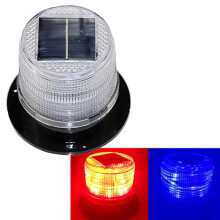 Solar Powering Traffic Warning Lamp with-Red and blue lights