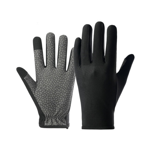 1 Pair Sun Protective Outdoor Gloves With Cooling-black M