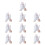 10 Pair Comfortable Cotton Gloves Mitten Optimized For-White 1