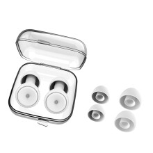 Quiet Sleep Earplugs Silicone Noise Blocking Technology-White