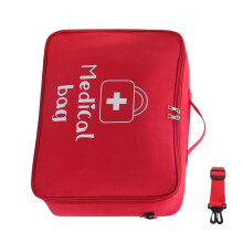 Compact opbergzakje voor medicijnen, buiten-L Rood