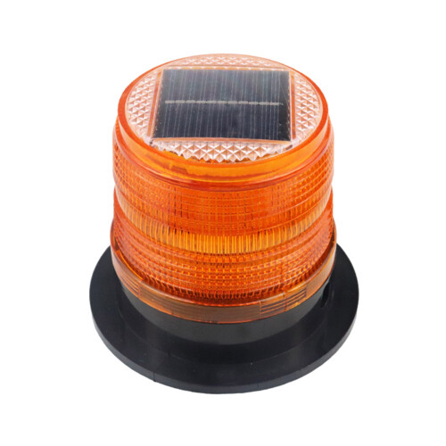 Auto Charging Solar Traffic Lights LED Beacons-yellow light