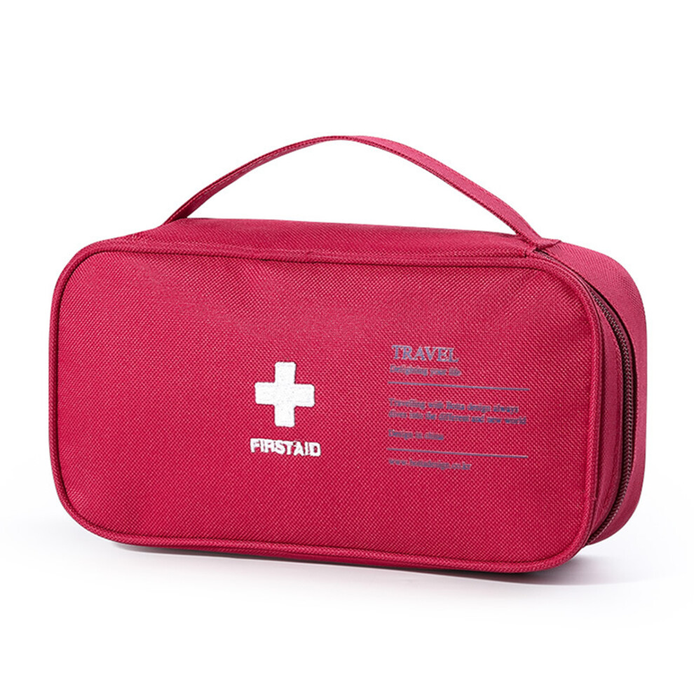 Multiple Compartment First Aid Kit Bag With High-L Red