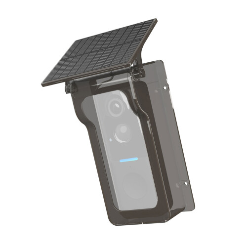 Continuous Power Solar Cover For Video Alarm Various-Black