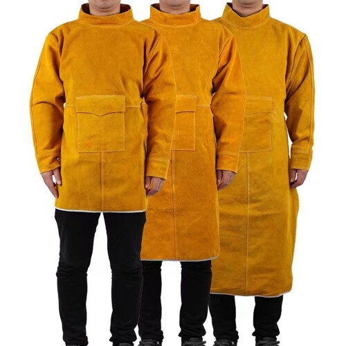 Unisex Protective Apron with High Collar Long Sleeve-120cm 1
