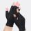 Protective Fingerless Cotton Gloves Comfortable-Gray 5 pairs 7
