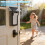 ABS Substance Solar Device Housing For Video Alarm-transparent 2