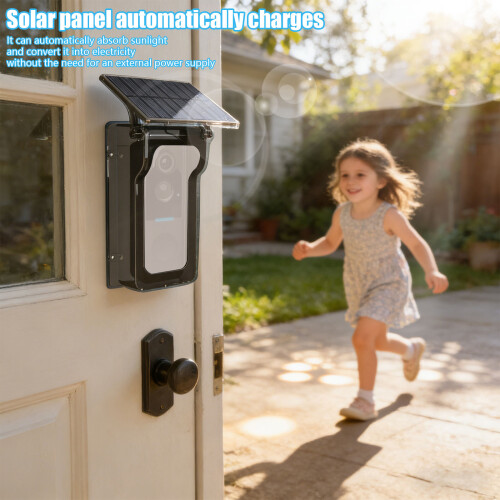 ABS Substance Solar Device Housing For Video Alarm-transparent 1
