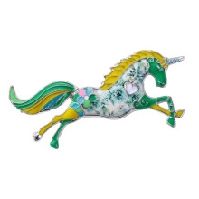 Mystieke Paard Broche Pin Symboliseert Zuiverheid Ideaal-Groente
