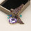 Broche au design unique en forme de perruche, ornée de-Bleu roi 6