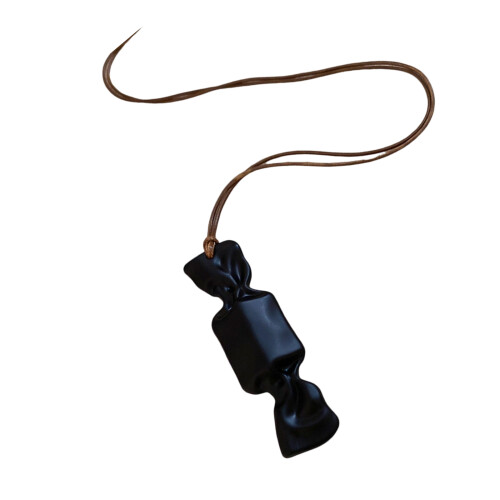 Stylish Long Candy Design Pendant Necklace Comfortable-Black