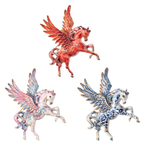 Broche de cheval de 2026 ans, Badge pour vacances-Rose 1