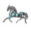Insigne de broche de cheval polyvalent et élégant-Argent 1