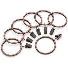 Cleme metalice pentru perdea, diametru interior, set de 14, 5 cm