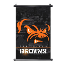 Tableau mural en PVC noir représentant l'équipe de football des Browns