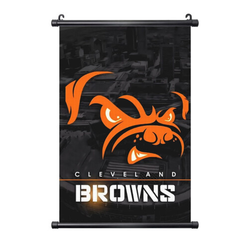 Επιτοίχια Τέχνη PVC για την Ομάδα Ποδοσφαίρου Browns, Μαύρο Axis3Sizes