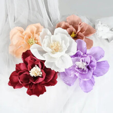 Crepe Paper Flowers 3D Backdrop Craft Set 3 Pieces