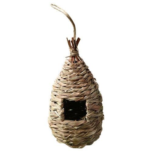 Håndvevd tre-kolibri-fuglehus