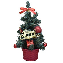 Mini Artificial Christmas Tree, Red, 20 cm