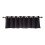 Black Polyester Short Curtains Light Blocking 74x36cm 1