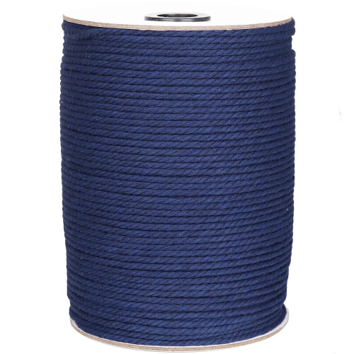 Cordón de macramé de algodón de 3 mm, blanco natural