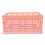 Boîte de rangement en plastique rose avec couvercle pliable (1 pièce) 1