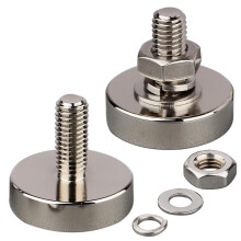 Neodymium potmagneten M8-schroefdraad 100lb 2-pack