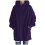 Damesjas met capuchon in effen kleur 2