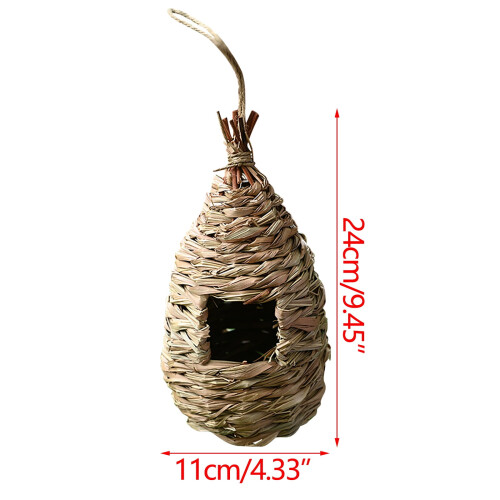 Håndvevd tre-kolibri-fuglehus 1
