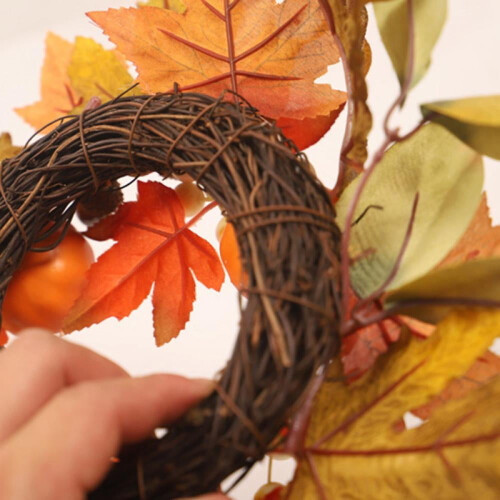 Autumn Maple Leaf Wreath 11.8 inches 2