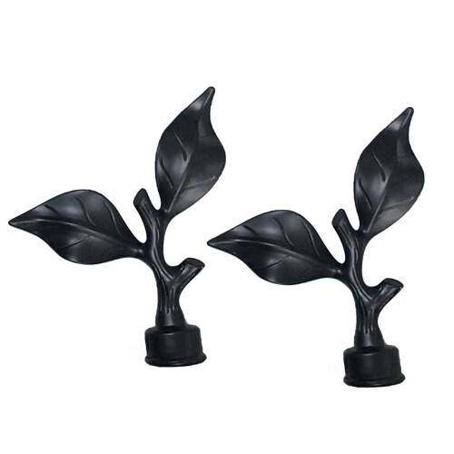 Embouts de tringle à rideaux en forme de feuille (1 pièce) 1