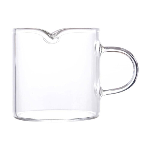 Glass Espresso Extraction Cups with Scale & Double Spout 2 2