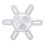 Ventilateur de plafond pliable en forme de U avec éclairage LED, télécommande et 6 pales 7