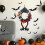 Halloween-krans med hekseben, sort kunstig dør 5